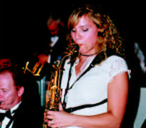 girl saxophone player